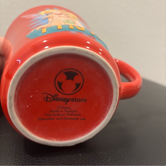 Vintage Disney Tinker Bell Mug Red Tink - Picture 2 of 5